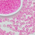Lebhafte pinkfarbene Glasperlen mit Crackle-Effekt für DIY-Schmuck und Armbänder - 6mm / Gebrochene Perle (B75#) / Rosa