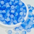 Blue and white marble effect 8mm 10mm glass beads for handmade jewelry DIY crafts - 10mm / Blue-White Two-Tone Shattered Jade