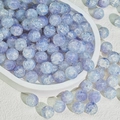 Matte lila und blaue Glasperlen mit Crackle-Effekt für DIY-Schmuckherstellung - 10mm / Helllila-Weiß (Opal-Splash-Stil)