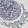 Lila und blaugrüne Crackle-Glasperlen für DIY-Schmuck und handgefertigte Armbänder - 8mm / Helllila-Schwarz (B20#) (Krakelee-Perle)