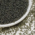 3mm dark grey translucent glass seed beads for DIY jewelry making and bracelets - Ink Grey