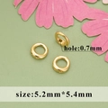 5,2 mm vergoldeter Kupfer-Verbindungsring für Perlenketten und Schmuckherstellung - Gold (MG1502A)