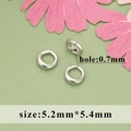 Silberne Schmuckverbinder Perlen in 5,2x5,4mm für DIY Halsketten Zubehör Sets - Silber (MG1502B)