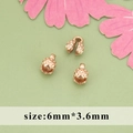 Roségoldener Katzenpfote-Schmuckverschluss 6mm x 3,6mm Verbinder für DIY Halsketten - MG2403R