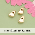 Vergoldete Barockperlen unregelmäßige Tropfen für DIY-Schmuck, 9,2 mm x 5,1 mm - Glänzender Tropfenstil (MG7807A)
