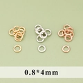 0,8x4mm buigringen voor sieraden maken in goud, zilver en roségoud kleuren - 0.8x4mm (50 Stuks/Verpakking / MH6006)