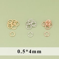0,5x4mm buigringen voor sieraden maken in goud, zilver en rosé goudkleuren - 0.5x4mm (50 Stuks/Verpakking / MH6008)