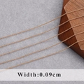 Delicate 0.09cm width rose gold metal chain for jewelry making and DIY crafts - Slim Rose Gold Style 0.09cm (C17410)