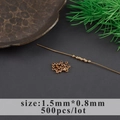 Bulk 1.5mm gold plated anti-slip positioning beads 500pcs for DIY jewelry making - 1.5mmx0.8mm Gold Spacer Bead (M106713)