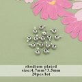 20 copri-schiaccini rodiati da 4,7mm in argento per creazione gioielli fai-da-te - Stile (14)