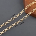 Chaîne en or 18 carats avec maillons texturés de 9,9mm pour la création de bijoux - Style Rectangulaire Gravé Or Brillant (C25711)