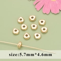 5.7x4.6mm 18k gold plated irregular square beads for DIY jewelry making and necklaces - Irregular Trapezoid Style (MB6108A)