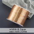 Handmade 18k gold plated 0.3mm jewelry wire for DIY necklace and earring making - Ultra Fine Style (M99703)