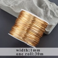18k gold plated jewelry wire 1mm diameter 30m spool for DIY handmade jewelry crafts - M99710 [30 Meters]