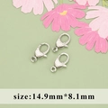 Silver lobster clasp 14.9mm x 8.1mm for jewelry DIY and necklace components - 14.9mm*8.1mm / Lobster Clasp (M110807)