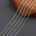 DIY 1.1mm silver cable chain material in rhodium plating for handmade jewelry - Cable Chain (C6401) / C6401 (3 Meters)