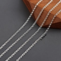 Rhodinierte 1,8 mm O-Kettenglieder für DIY-Schmuckherstellung Handarbeitsmaterial - C6409 (3 Meter)