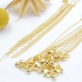 Adjustable gold-plated stainless steel cable chain with lobster clasp for DIY jewelry - Necklace (45cm) / 18K Gold