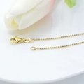 Catena a sfere da 1,2 mm placcata oro 18k con chiusura 925 per creazione di gioielli DIY - 1.2*45cm / Oro