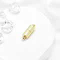 Chiusura magnetica cilindrica in oro 18k per connettore di collane e bracciali - Piccolo / Oro