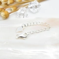S925 sterling silver heart extender chain with lobster clasp for jewelry making - Silver