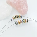 Colorful zircon spacer beads in gold and silver plating for DIY jewelry making - White Gold 6mm / Green