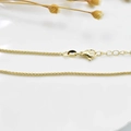 Collana a spiga fai-da-te placcata oro 18 carati con chiusura a moschettone - 45cm+5cm / Catena a Coda di Volpe / Oro