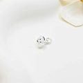 Exquisiter 14K vergoldeter Blumenanhänger mit Zirkonia-Einlage für DIY-Schmuckherstellung - Silber