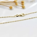 Minimalist 18K gold-plated ball and cylinder chain necklace with lobster clasp - Ball & Cylinder Chain (1.2mm)