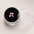 Cristaux dentaires roses de formes marquise et ronde dans une boîte transparente - Rose