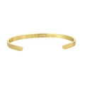 Bracelet jonc ouvert doré avec lettrage Best friends for life gravé dessus - Meilleurs amis pour la vie