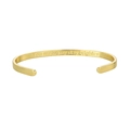 Bracelet jonc doré avec gravure You make my day brighter personnalisée à l'intérieur - Tu rends ma journée plus lumineuse