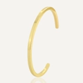 Poliertes vergoldetes Armband im minimalistischen offenen Design mit glänzendem Finish - Gold