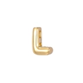Goldener 3D-Buchstabenanhänger L mit Hochglanzfinish für DIY-Schmuck und Halsketten - L