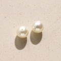 Detailopname van 10mm iriserende parels met geboorde gaten voor DIY-sieraden maken - Aurora kunstmatige parel (1 stuk) / 10mm