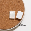 Cabochon rettangolare lucido in resina madreperla per gioielli fai-da-te, 13x18mm - Stile Rettangolare(13x18mm)