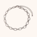 Elegante tobillera de cadena en acero inoxidable chapado en oro de 14K con cierre de langosta - Tobillera Simple Con Cierre De Cruz