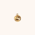 Pendentif visage souriant en acier inoxydable plaqué or 14K pour la création de bijoux - Pendentif Smiley - Or