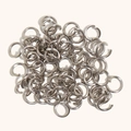 Anneaux de jonction ouverts en acier inoxydable poli pour la création de bijoux DIY - Anneau de Jonction Style D-Acier (0.6*4MM) / Acier