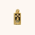 Pendente tarocchi placcato oro 18K con design La Stella e cristalli incastonati - Oro - Stella
