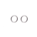 Anneau de piercing en titane argenté poli pour cartilage et nez sans couture - Style à charnière (1,2 mm x 8 mm)