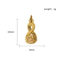Infinity zonnebloem hanger in 18K verguld roestvrij staal met roze kristallen - Oneindige Zonnebloem (PJ-00013)