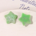 Light green star-shaped resin accessories with glitter and marble texture for DIY - Green