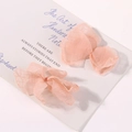 Detail von zwei rosa Tüll-Haarschleifen mit feiner Netzstruktur und romantischem Design - Neu Rosa