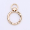 Light gold 25mm zinc alloy swivel spring ring clasp for bags and keychains - Gold