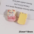 Detalle de amuletos de resina de dragón de la suerte 25x18mm para manualidades y pinzas - Bebé Dragón LUCKY (2#)