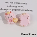 Détails de breloques en résine de dragon rose floqué pour bijoux et coques de téléphone - Bébé Dragon OK (7#)