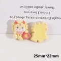 Macro view of cartoon yellow dragon resin charm with red lucky bag for DIY jewelry - 5# Yellow Fu Character Dragon Baby Style