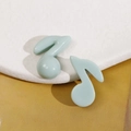 Macro di ciondoli a forma di nota musicale in resina azzurra per accessori fai da te - Grigio