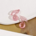DIY-Anhänger aus transparentem rosa Harz in Musiknotenform für Ohrringe und Zubehör - Rosa (Stil B)